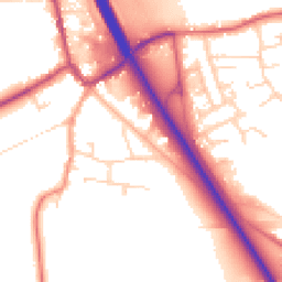 Daytime road noise heatmap for NG22 0NA