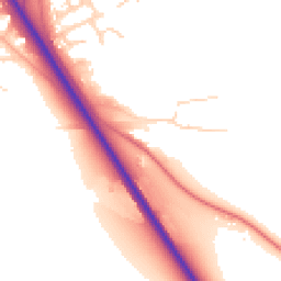 Daytime road noise heatmap for NG22 0ND