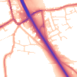 Daytime road noise heatmap for NG22 0NG