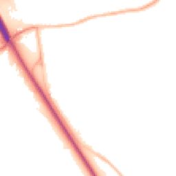 Night-time road noise heatmap for NG22 0QA