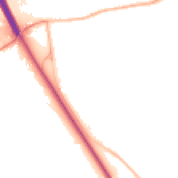 Night-time road noise heatmap for NG22 0QB