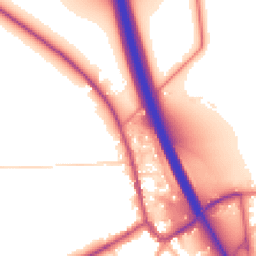 Daytime road noise heatmap for NG22 0QE
