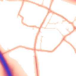 Daytime road noise heatmap for NG22 0QP