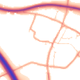 Daytime road noise heatmap for NG22 0QW
