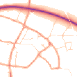 Daytime road noise heatmap for NG22 0QY