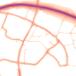 Daytime road noise heatmap for NG22 0RX