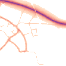 Daytime road noise heatmap for NG22 0SF