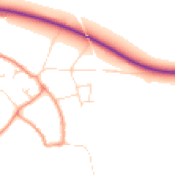 Daytime road noise heatmap for NG22 0SG