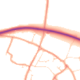 Daytime road noise heatmap for NG22 0ST
