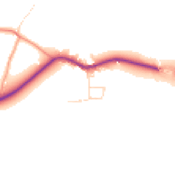Daytime road noise heatmap for NG22 0TU