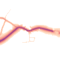 Daytime road noise heatmap for NG22 0TZ