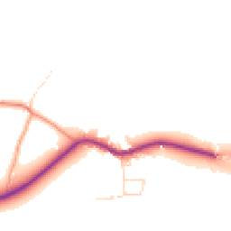 Daytime road noise heatmap for NG22 0UB