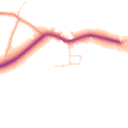 Daytime road noise heatmap for NG22 0UQ