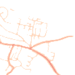 Daytime road noise heatmap for NG22 8DJ