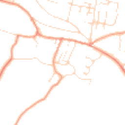 Daytime road noise heatmap for NG22 8EQ