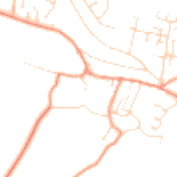 Daytime road noise heatmap for NG22 8ET