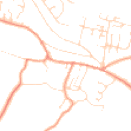 Daytime road noise heatmap for NG22 8EU