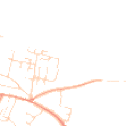 Daytime road noise heatmap for NG22 8FY