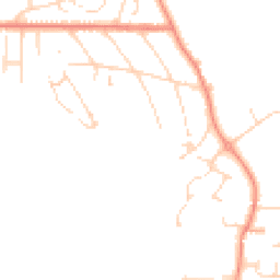 Daytime road noise heatmap for NG22 8GD
