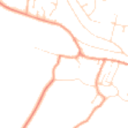 Daytime road noise heatmap for NG22 8HA