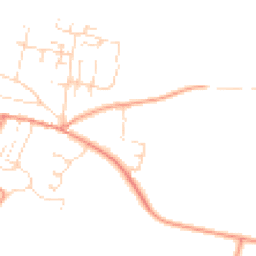 Daytime road noise heatmap for NG22 8JU