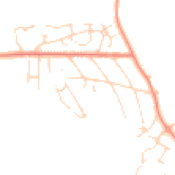 Daytime road noise heatmap for NG22 8QT