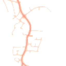 Daytime road noise heatmap for NG22 8RP