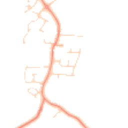 Daytime road noise heatmap for NG22 8RZ