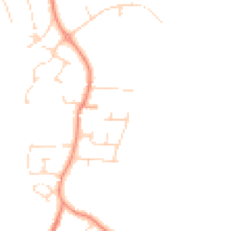 Daytime road noise heatmap for NG22 8SD