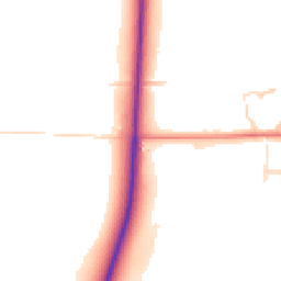 Daytime road noise heatmap for NG22 8TH