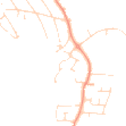 Daytime road noise heatmap for NG22 8UD