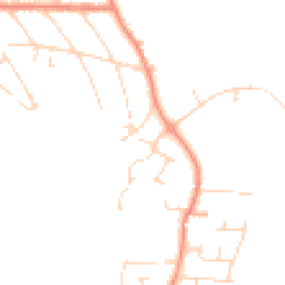 Daytime road noise heatmap for NG22 8UE