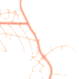 Daytime road noise heatmap for NG22 8UJ