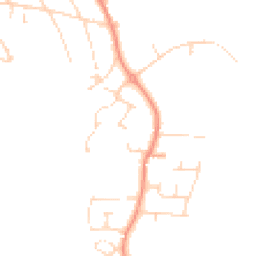 Daytime road noise heatmap for NG22 8UP
