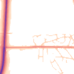 Daytime road noise heatmap for NG22 8UR