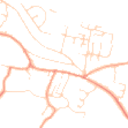 Daytime road noise heatmap for NG22 8UT