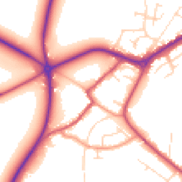 Daytime road noise heatmap for NG22 9AB