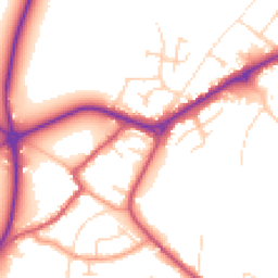 Daytime road noise heatmap for NG22 9AE