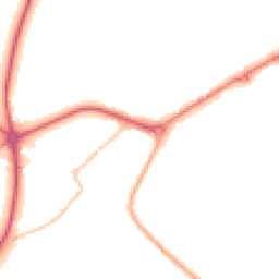 Night-time road noise heatmap for NG22 9AE