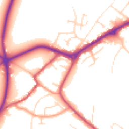 Daytime road noise heatmap for NG22 9AG