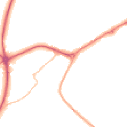 Night-time road noise heatmap for NG22 9AG