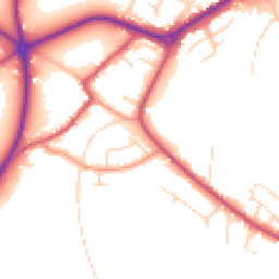 Daytime road noise heatmap for NG22 9AJ