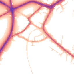 Daytime road noise heatmap for NG22 9AL