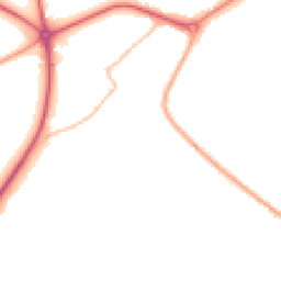 Night-time road noise heatmap for NG22 9AL