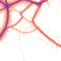 Daytime road noise heatmap for NG22 9AN