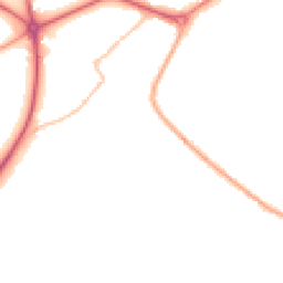 Night-time road noise heatmap for NG22 9AN