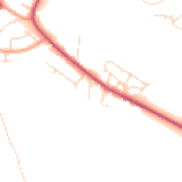 Daytime road noise heatmap for NG22 9AZ
