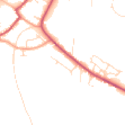 Daytime road noise heatmap for NG22 9BD