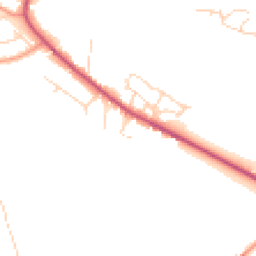 Daytime road noise heatmap for NG22 9BE