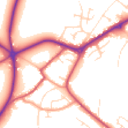Daytime road noise heatmap for NG22 9BF